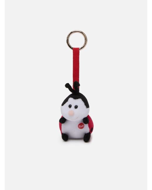 Charm With Mini Plush Ladybug di Mc2 Saint Barth in White