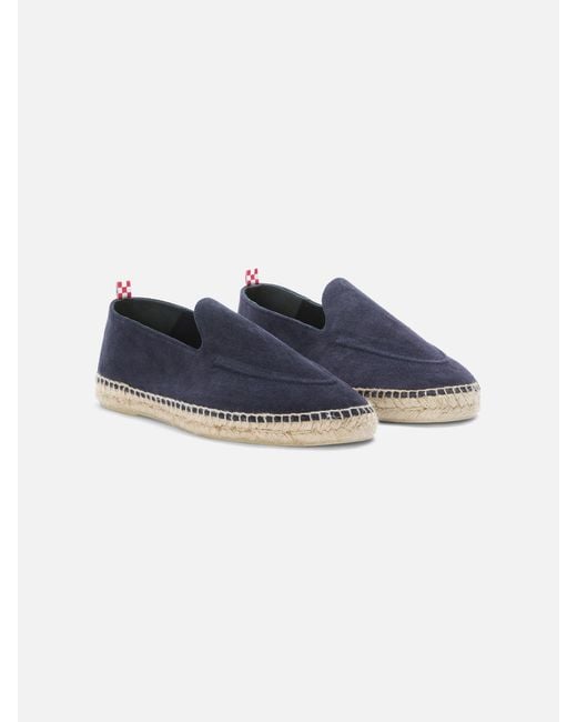Mc2 Saint Barth Blue Armand Suede Espadrilles Shoe