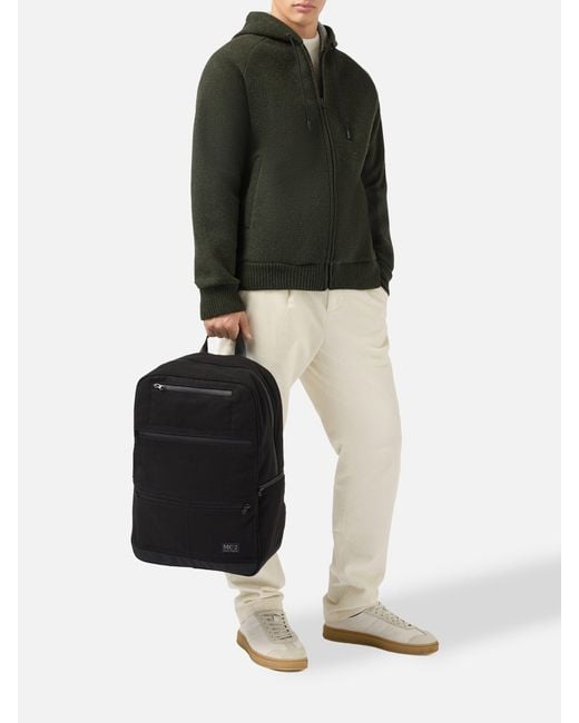 Wallin Felt Backpack di Mc2 Saint Barth in Black
