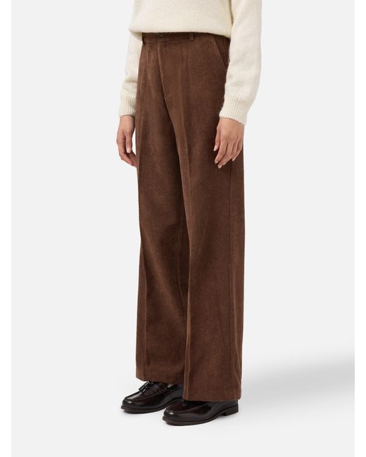 Mc2 Saint Barth Brown Rebella Wide-Leg Trousers
