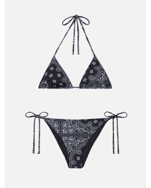 Mc2 Saint Barth Metallic Leah Teen Bandana Print Bikini