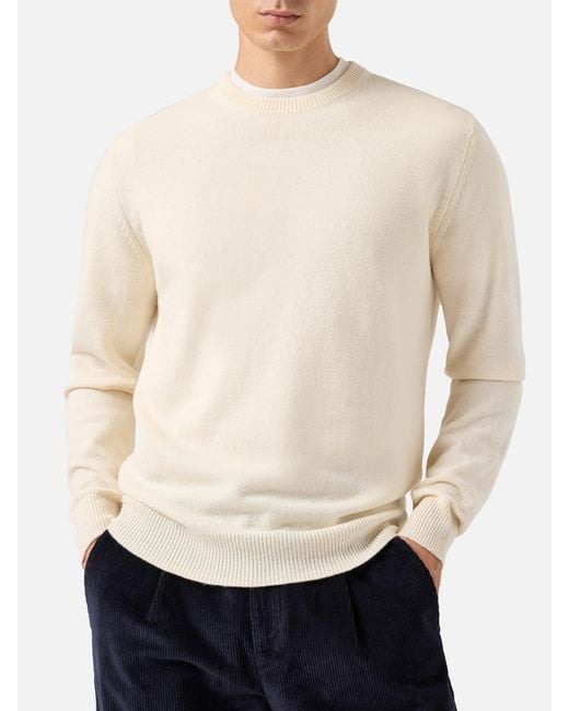 Mc2 Saint Barth White Regent Lambswool Sweater for men
