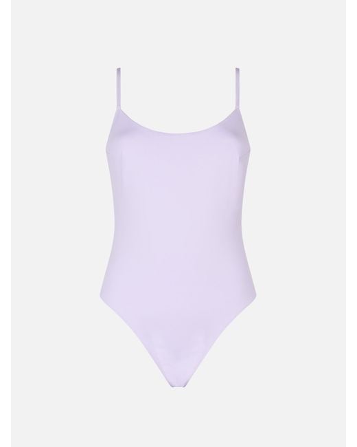 Mc2 Saint Barth Purple Lilac One Piece Swimsuit