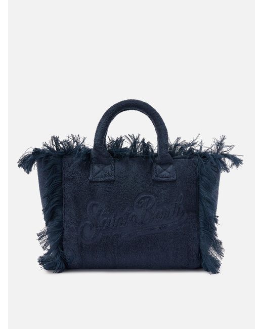 Solid Color Terry Effect Colette Bag di Mc2 Saint Barth in Blue
