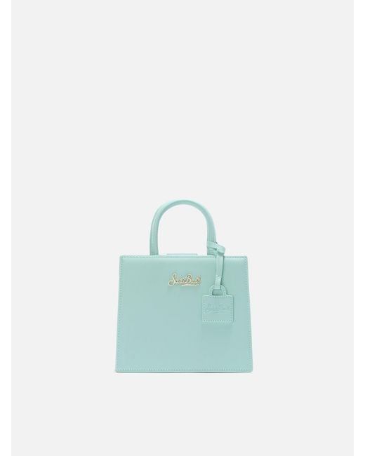 Mc2 Saint Barth Blue Structured Shop Mini Bag