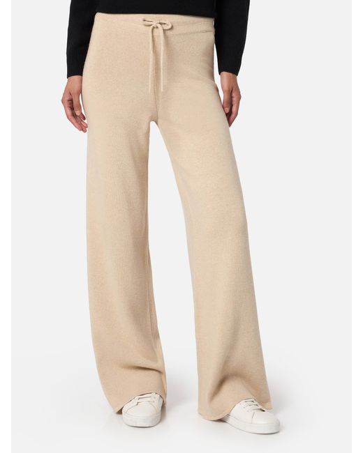Mc2 Saint Barth Natural Cambon Cashmere Blend Knit Pants