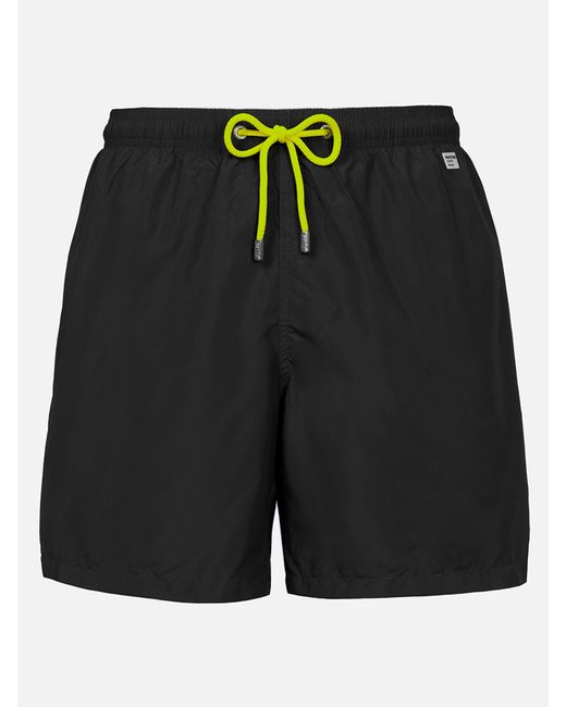 Mc2 Saint Barth Black Lightweight Fabric Swim Shorts Lighting Pantone