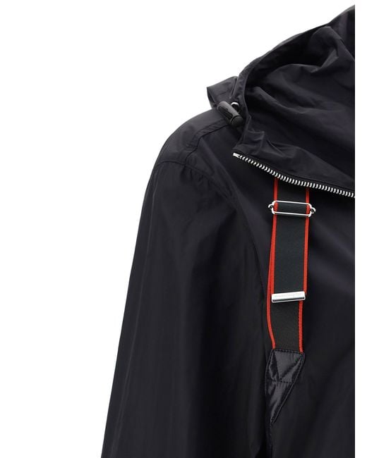 Alexander McQueen Synthetic Windbreaker Jacket in Black for Men 
