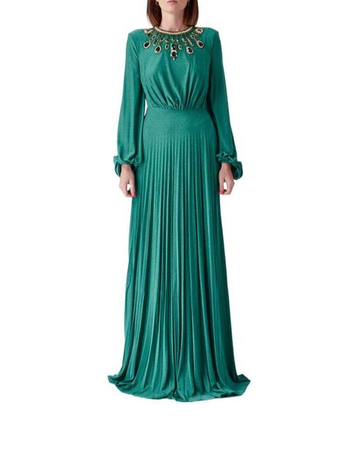 Elisabetta Franchi Red Carpet Dress in Green | Lyst Canada