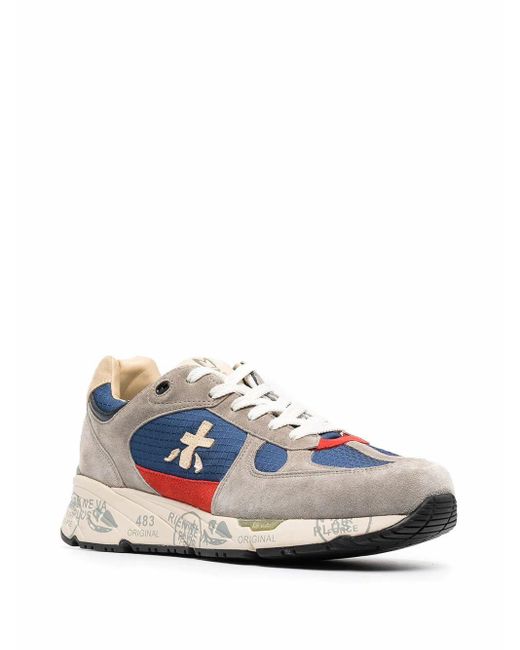 Premiata Mase Low-top Sneakers in Grey (Blue) for Men - Save 50% | Lyst