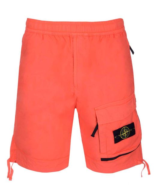 Pantaloni altri materialiStone Island in Cotone da Uomo colore Arancione |  Lyst