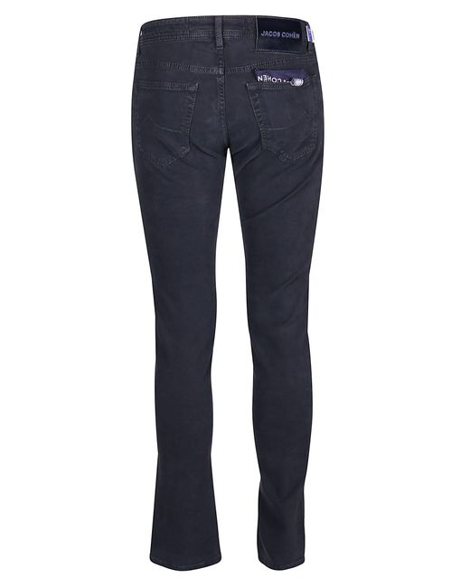 Pantaloni slim con dettaglio a fazzolettoJacob Cohen in Cotone da Uomo  colore Blu - 14% di sconto | Lyst
