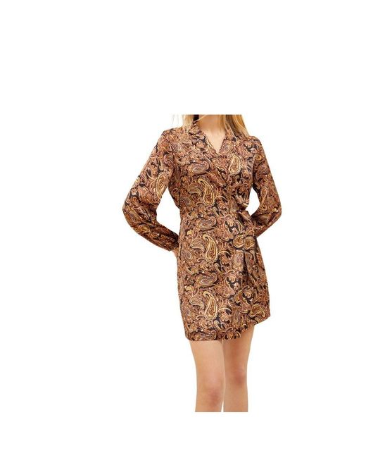 Liu Jo Polyester Dress in Brown | Lyst