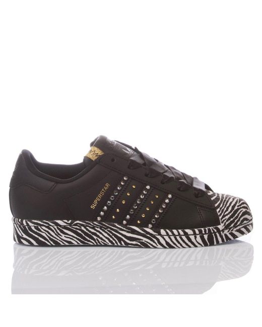 black leather sneakers adidas
