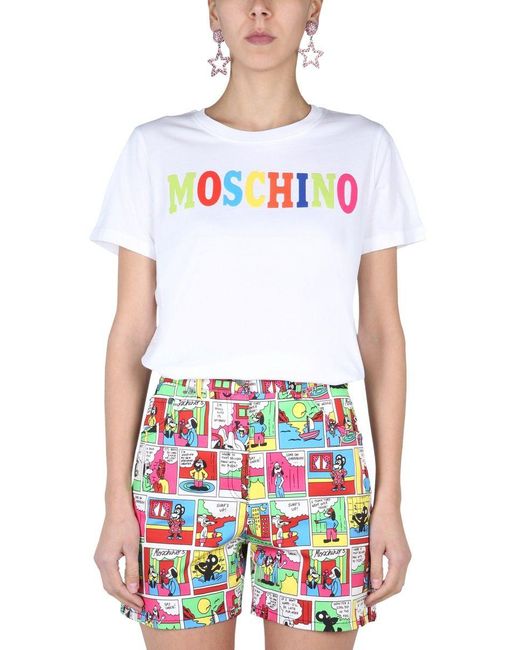 Moschino White Andere materialien t-shirt