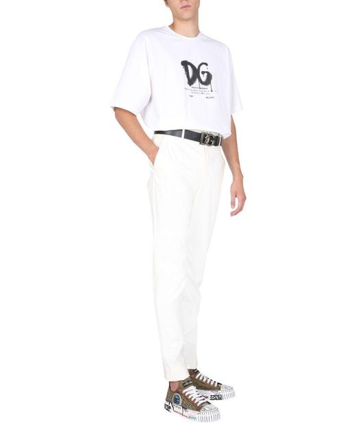 Dolce \u0026 Gabbana Pants in White for Men 
