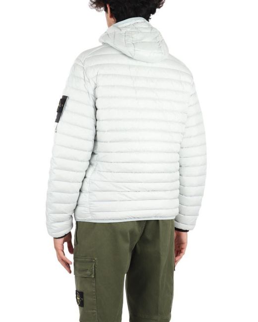 Stone Island Other Materials Outerwear Jacket in Grey (White) for Men -  Save 31% | Lyst Australia
