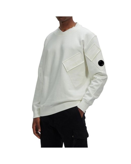 Herren Bekleidung Sport- Company Andere materialien sweatshirt in Grau für Herren Training- und Fitnesskleidung Sweatshirts C.P 