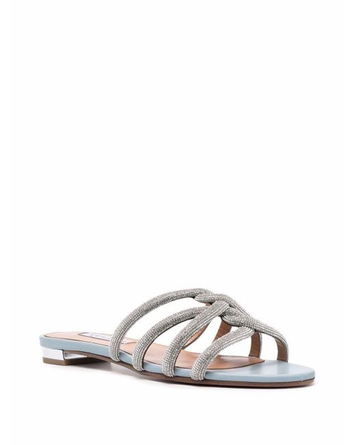 aquazzura flat sandals