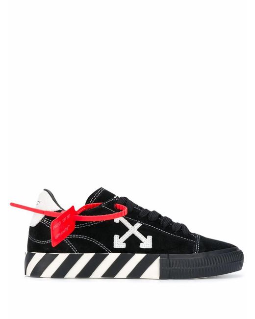 Off-White c/o Virgil Abloh Suede Vulcanized Low Sneakers New Arrow ...