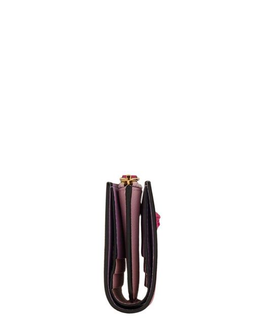 Versace Leder Andere materialien brieftaschen in Lila Damen Accessoires Portemonnaies und Kartenetuis 