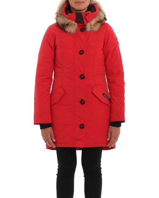 canada goose women red