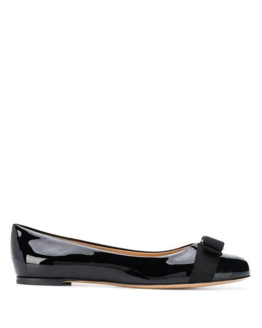 ferragamo black flats