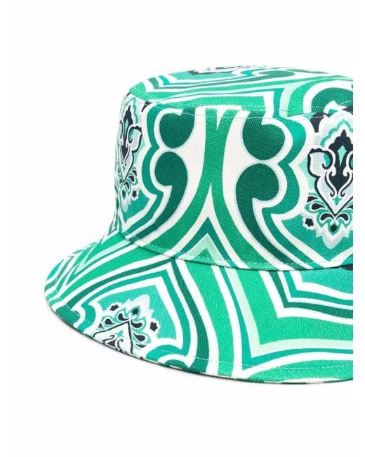 Cappello cotoneEtro in Cotone di colore Verde | Lyst