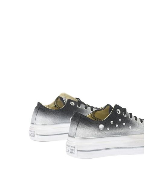 Converse Other Materials Sneakers in Silver (Metallic) - Save 22% | Lyst UK