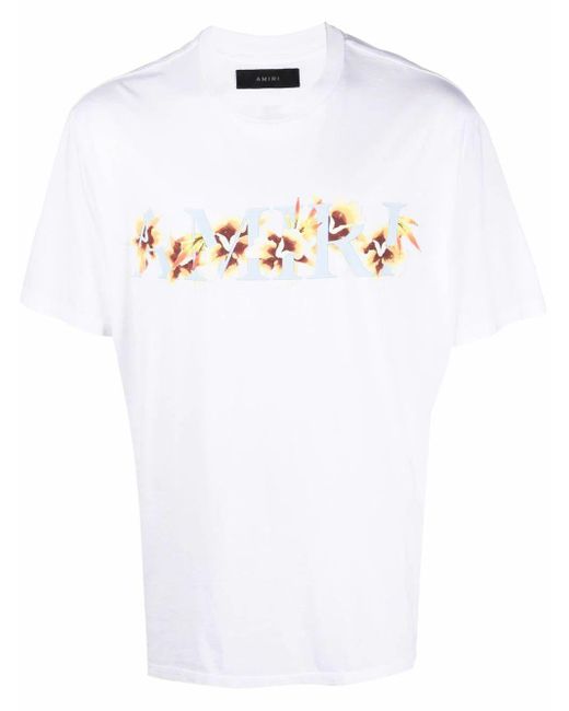 Amiri Cotton T-shirt in White for Men | Lyst Australia
