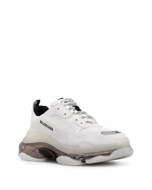 Balenciaga Leather Man White Triple S Clear Sole Sneakers - Men for Men |  Lyst Canada