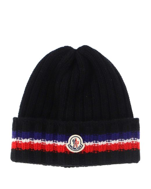 Moncler Wool Hat in Black for Men 