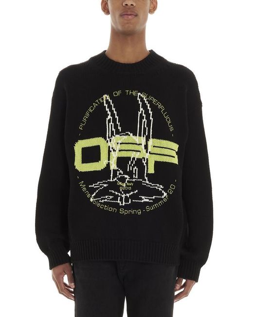 black and white off white jumper