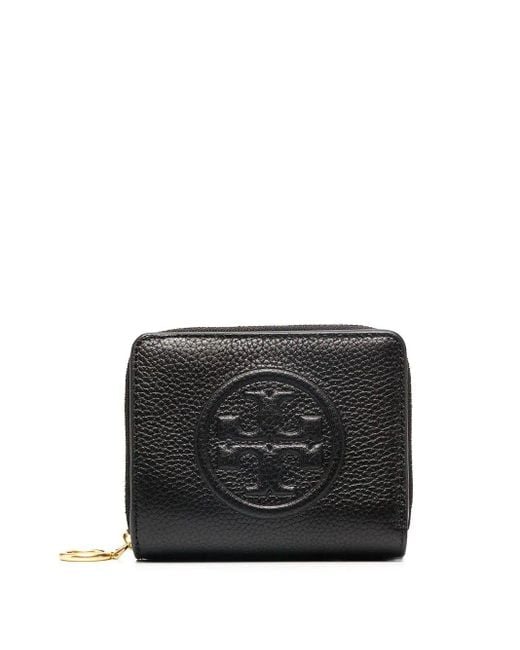 Tory Burch Leather Wallet in Black Lyst