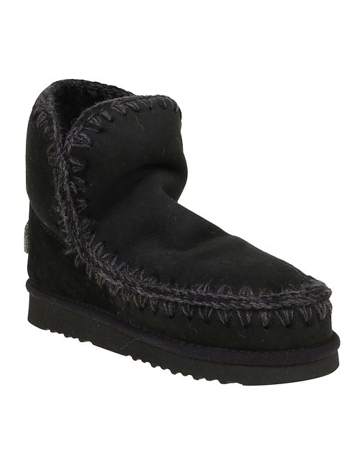 Mou Suede Ankle Boots in Black | Lyst