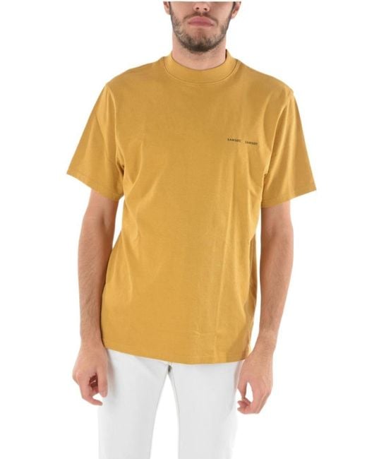 Samsøe & Samsøe Samsoe Samsoe T-shirt in Yellow for Men | Lyst