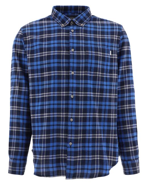 Woolrich Wolle Andere materialien hemd in Blau für Herren Herren Bekleidung Jacken Westen und Gilets