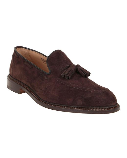 trickers suede loafers