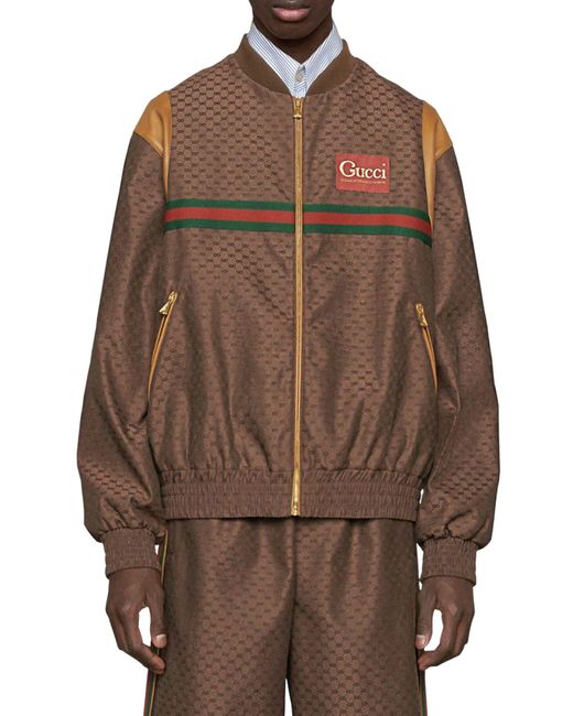 Gucci Gg Mignon Jacket in Brown for Men | Lyst UK