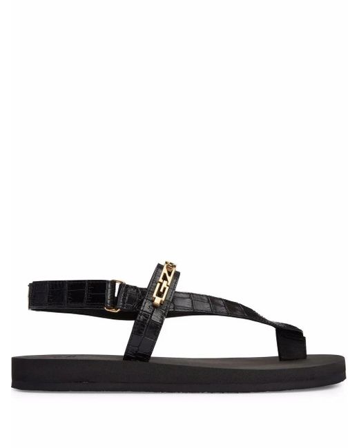Sandali pelleGiuseppe Zanotti in Pelle da Uomo colore Nero | Lyst