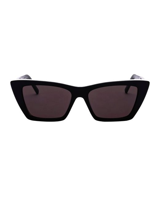 Saint Laurent Acetate Sunglasses in Brown | Lyst