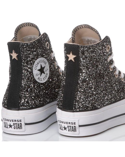 Converse Platform in Black | Lyst