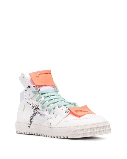 Off-White c/o Virgil Abloh Synthetic 3.0 Off-court High-top Sneakers in  White for Men - Save 52% - Lyst