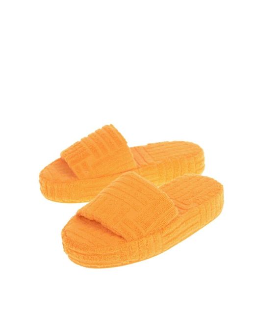 Bottega Veneta Damen gummi sandalen in Orange | Lyst DE