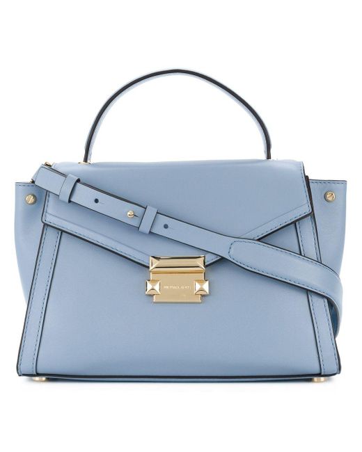 Michael Kors Light Blue Leather Handbag - Lyst
