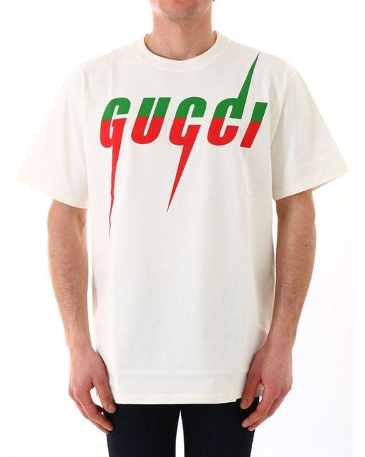 Gucci T-shirt With Blade Print in White for Men - Save 44% - Lyst