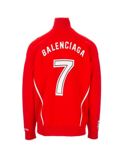 balenciaga red sweater