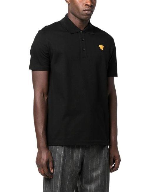 Versace Polo Shirt in Black for Men Lyst