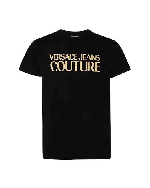 Herren Bekleidung T-Shirts Poloshirts Versace Jeans Couture Denim Andere materialien t-shirt in Schwarz für Herren 