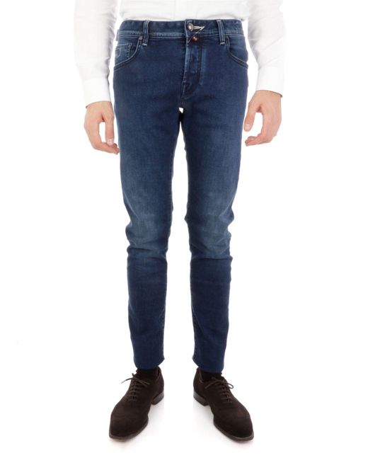 Jacob Cohen Denim Andere materialien jeans in Weiß für Herren Herren Bekleidung Jeans Enge Jeans 